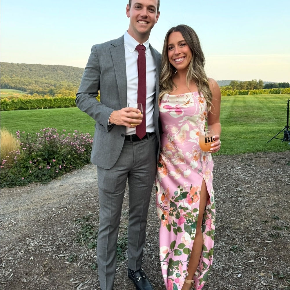 Pink floral maxi dress - Picture 2 of 2